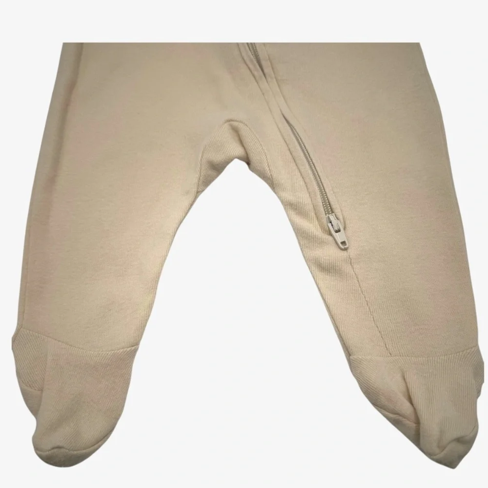 Old Navy Unisex Tan Sleep & Play 2-Way-Zip Footed One-Piece